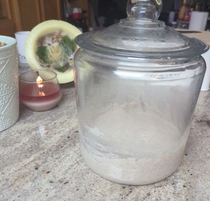picture of inactive sourdough starter