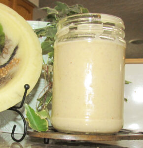 Picture of a finished jar of mayonnaise